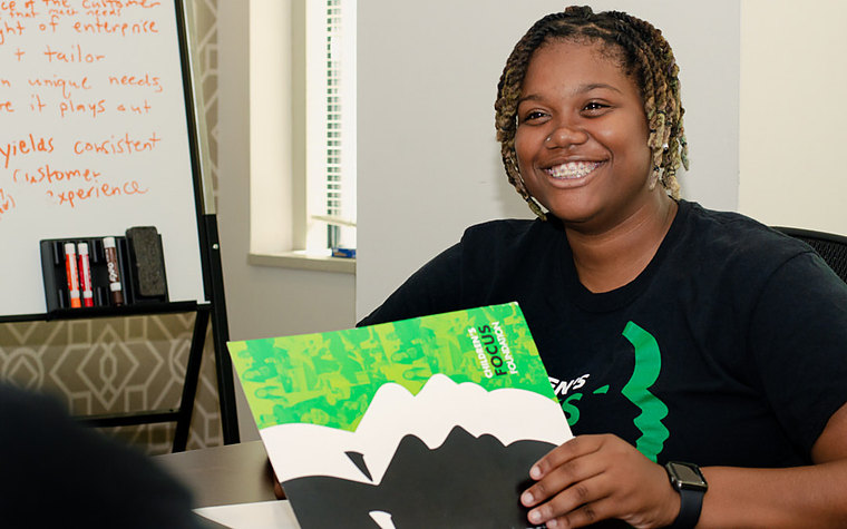 CFF participant in a workforce development session